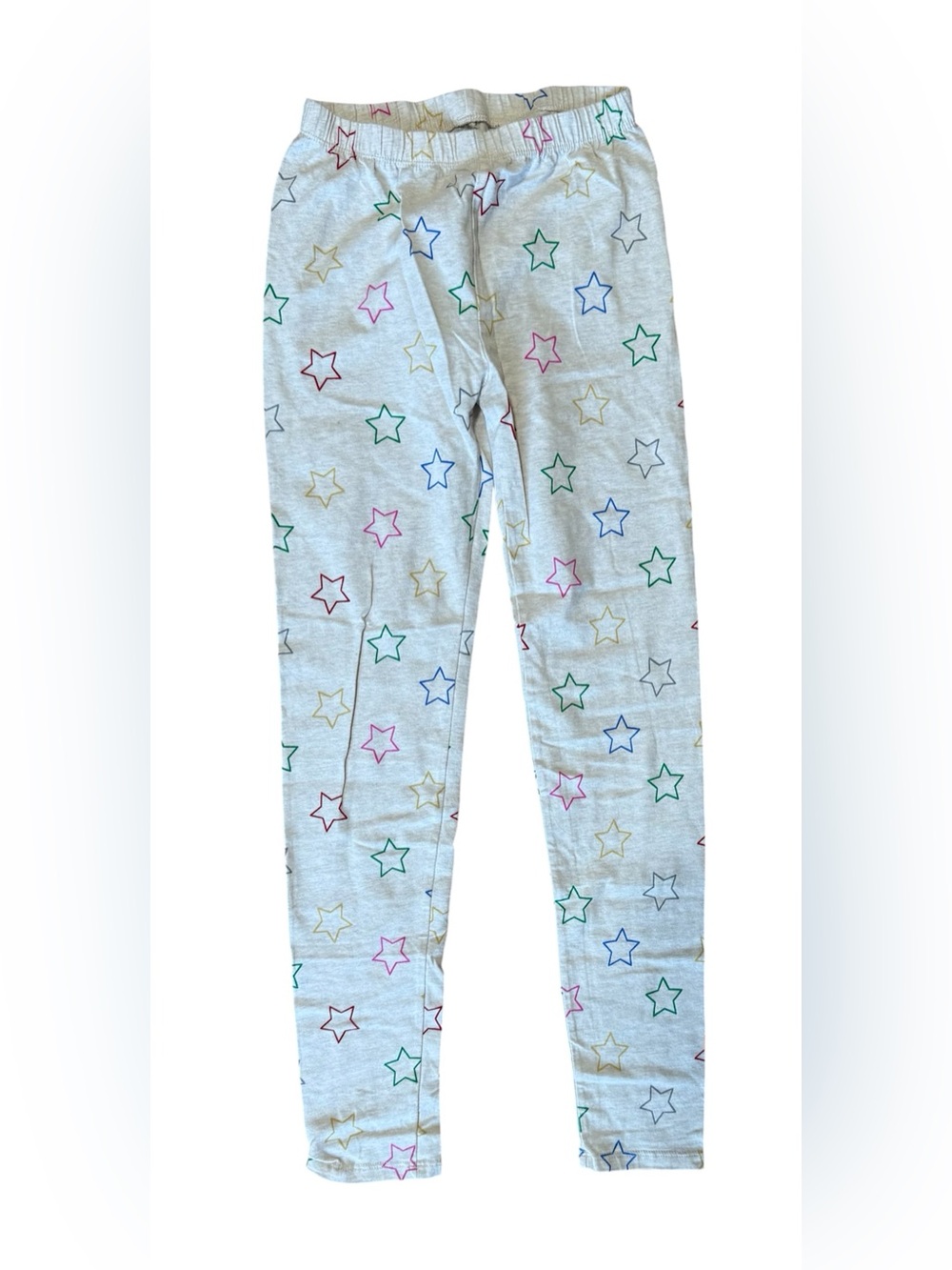 GAP Beige Leggings with Multicolor Star Print